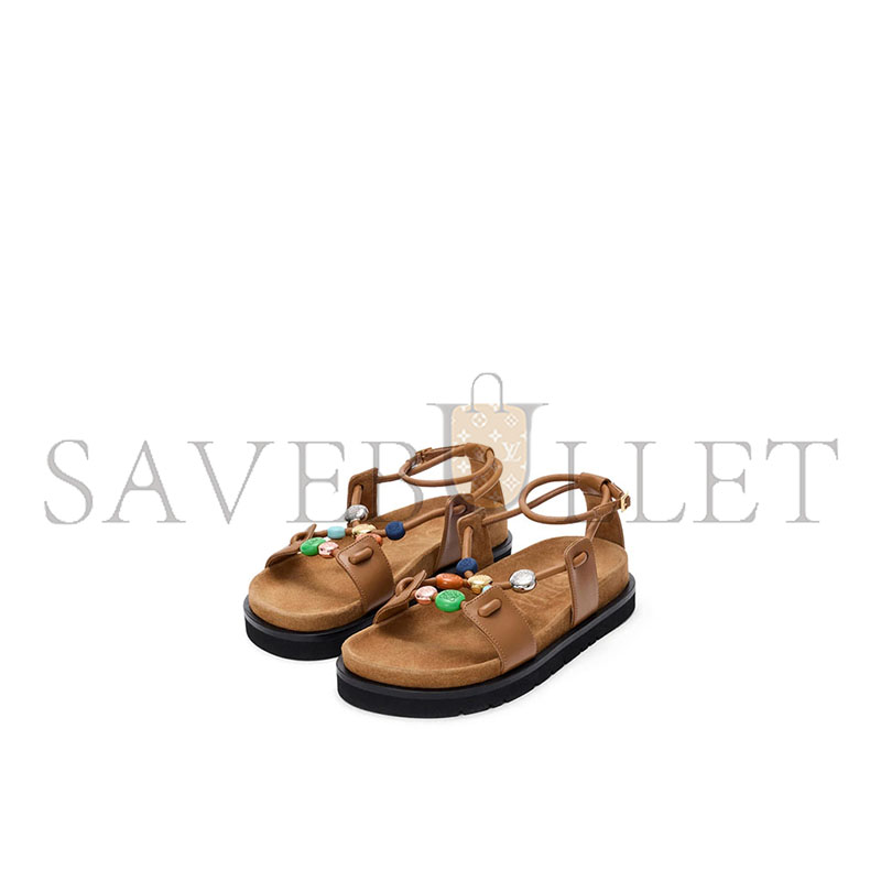 LOEWE PEBBLE BEADS FUSSBETT SANDAL IN NAPPA LAMBSKIN LLPB465X05-3150 LOEWE PEBBLE BEADS FUSSBETT SANDAL IN NAPPA LAMBSKIN LLPB465X05-3150
